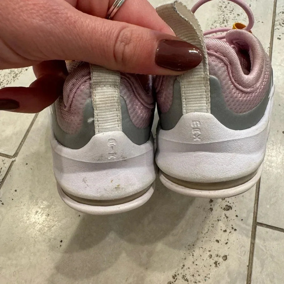 Nike Youth Air Max Axis Pink and Silver Sneakers - Picture 4 of 6